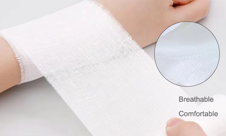Rouleau de bandage de gaze comprimée personnalisé à usage médical pour Les soins postopératoires