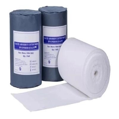 Fabricante de China Surgical Sterile Medical Supplies Wholesale Medical Absorbent Gauze Roll 90*100M  100 Yards Gauze Roll with X-Ray
