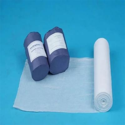 Fabricante de China Highly Absorbent Factory Made Medical Consumable Dressing Wound Sterile Hemostatic Medical Gauze Rolls 90*100yards
